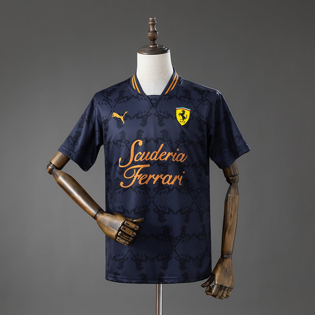T-Shirt Casual Ferrari F1 Preto 2026 - Vista 1