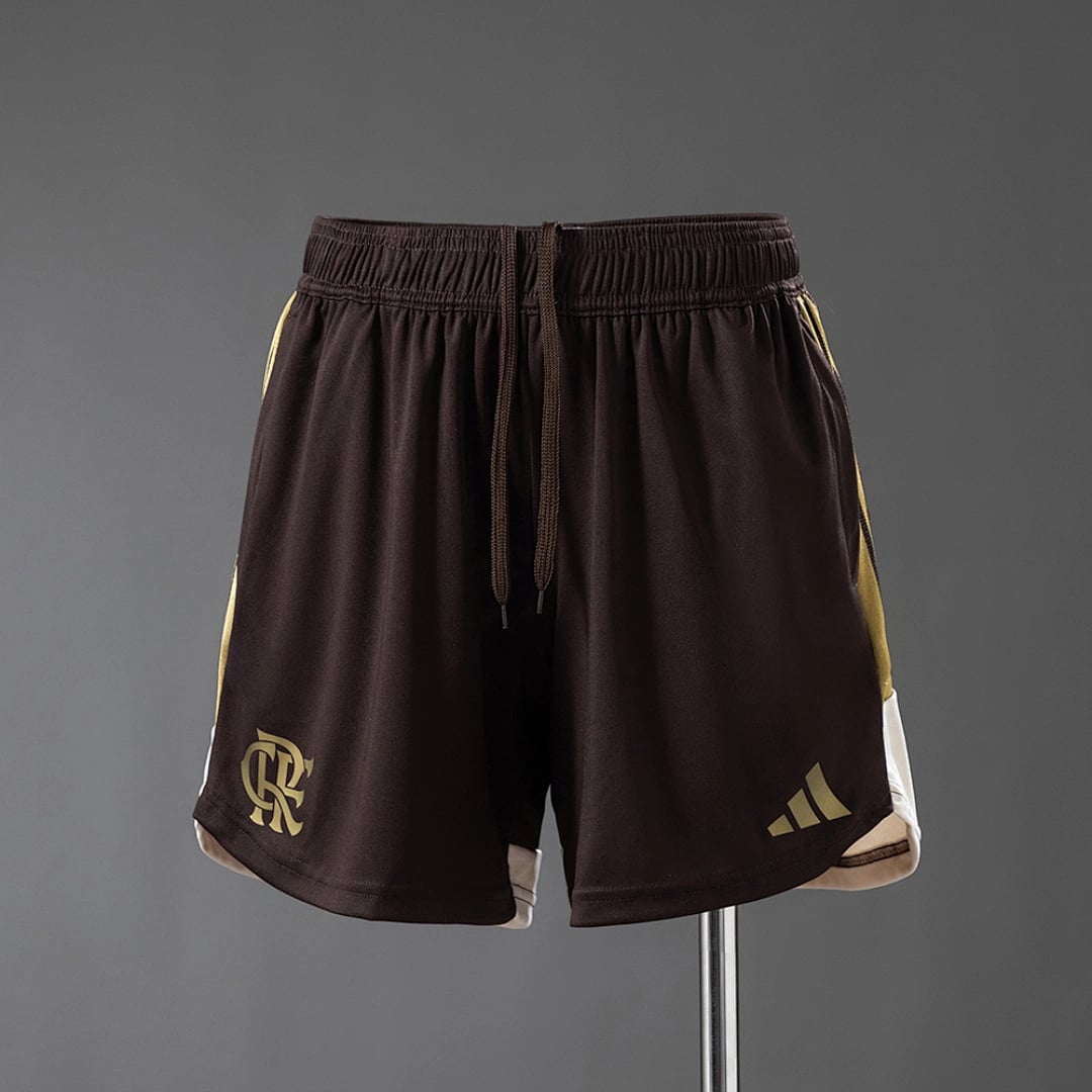 Calções Femininos Flamengo 2026/27 Treino Castanho - Vista 1