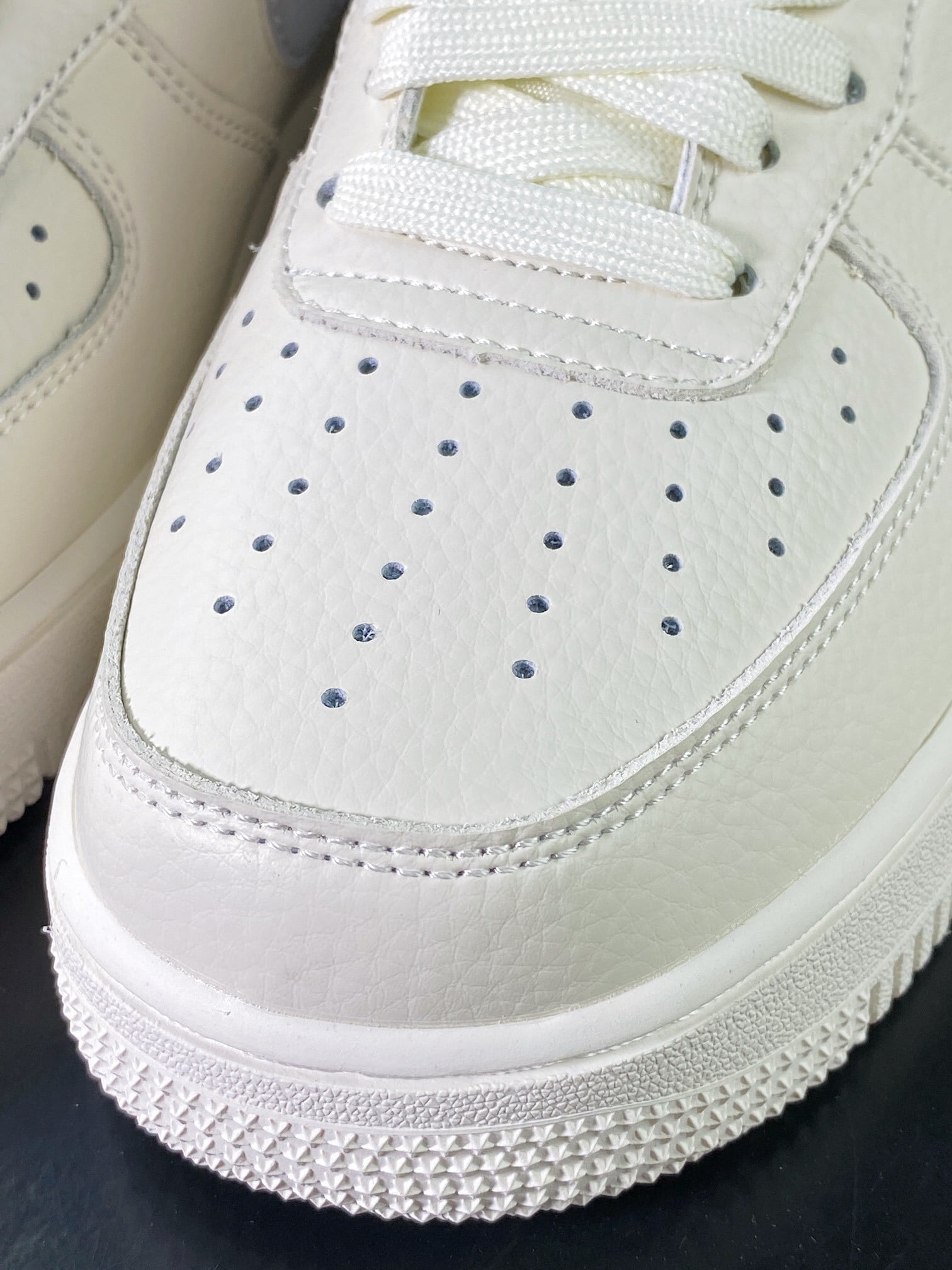 Nike Leather Creme, Prata e Cinza Hook - Vista 6