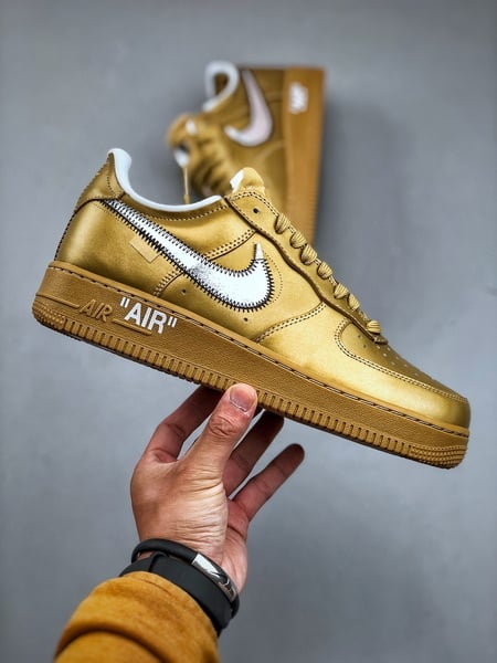 OFF-WHITE x Nike Air Force 1 Low Ouro Fluido - Vista 7