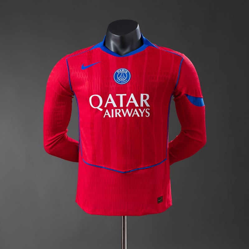 PSG 2025/26 Third Away manga-longa versão jogador