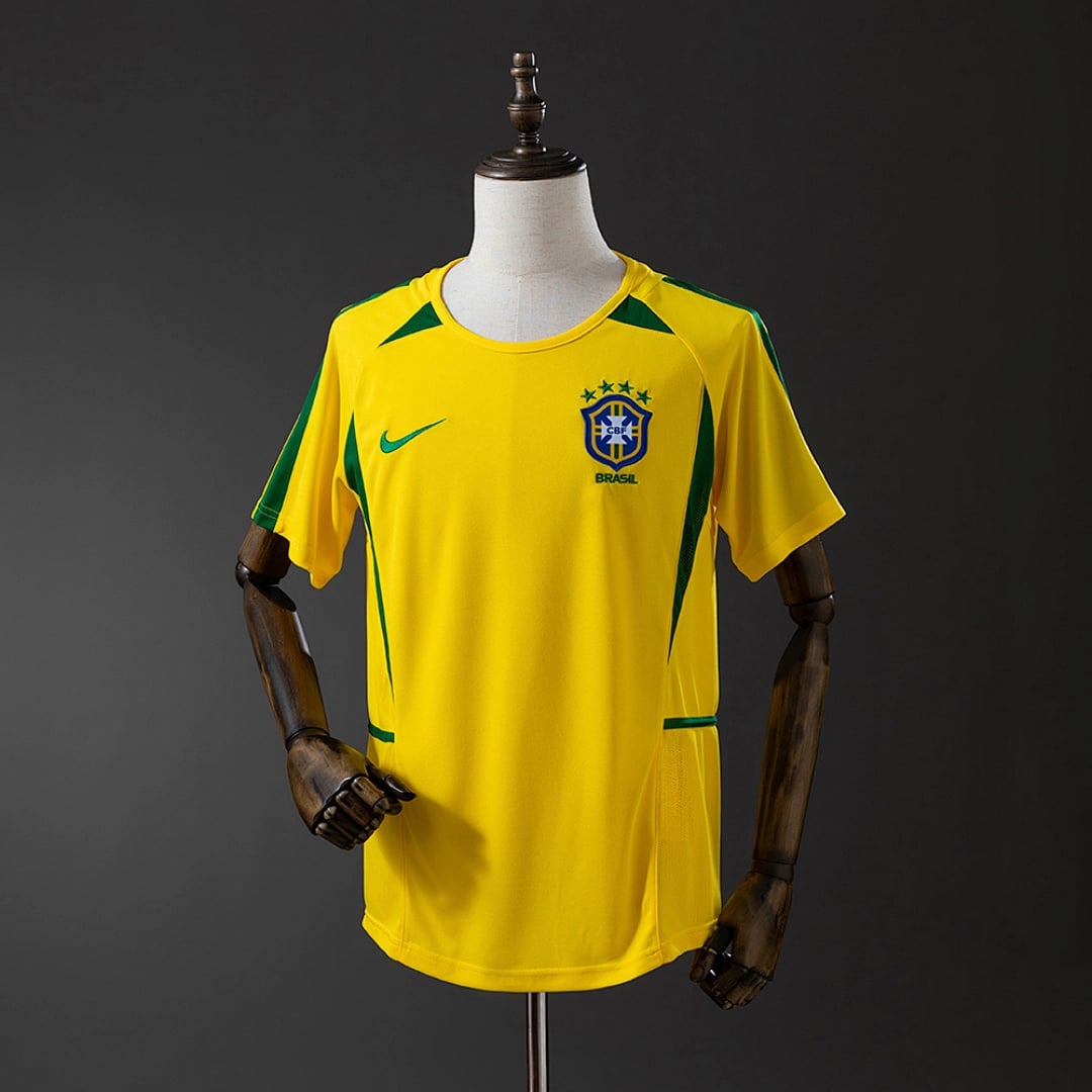 Camisola Principal do Brasil 2002 (Retro) - Vista 1