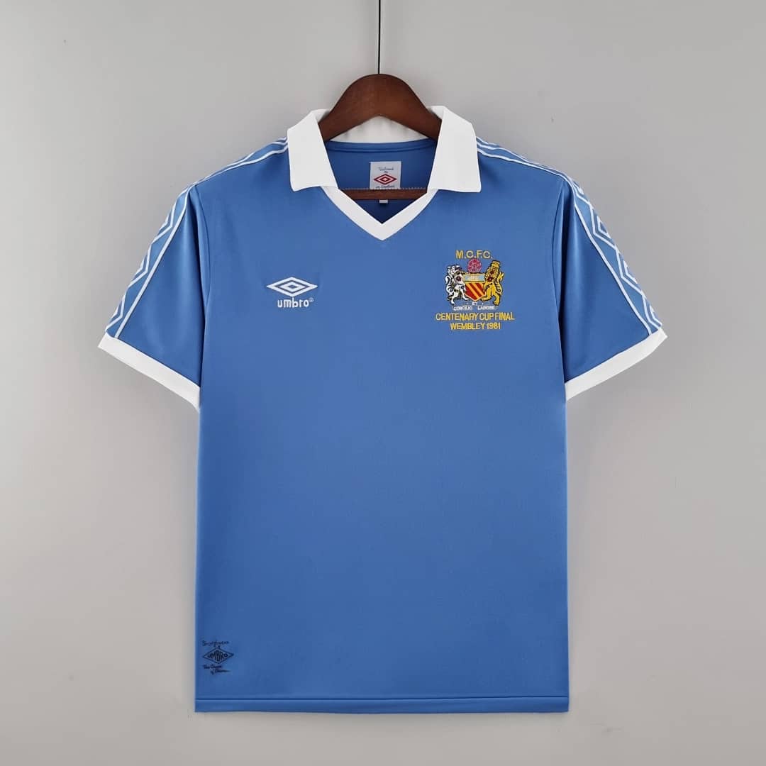 Camisola Principal do Manchester City 1981/1982 (Retro)