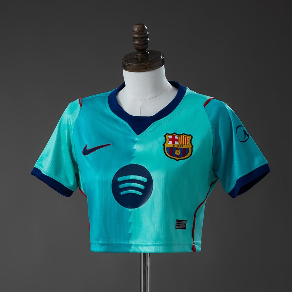 Camisola FC Barcelona 2026/2027 Terceira Crop - Mulher - Vista 1