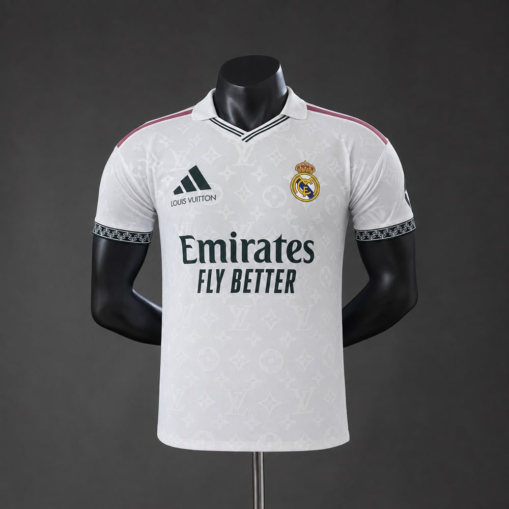Camisola Real Madrid x Louis Vuitton 2026/2027 Colaboração Versão Jogador - Vista 1