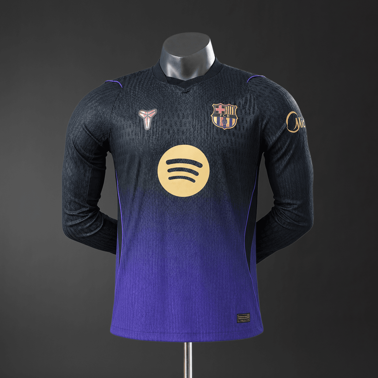 Camisola Barcelona x Kobe Bryant 2026/2027 Alternativa Versão Jogador Manga Comprida - Vista 1