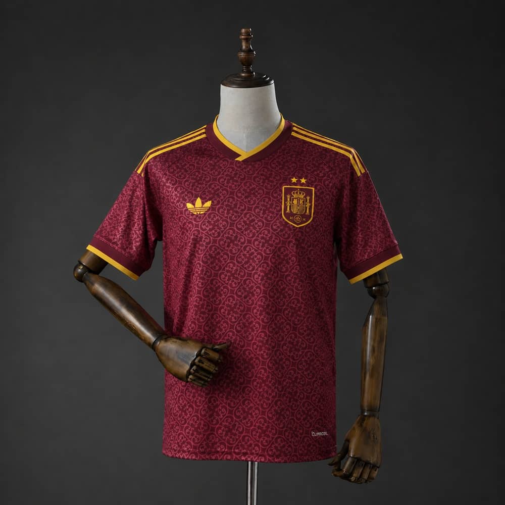 Camisola Espanha 2026 Edição Especial 2 Estrelas Vermelha