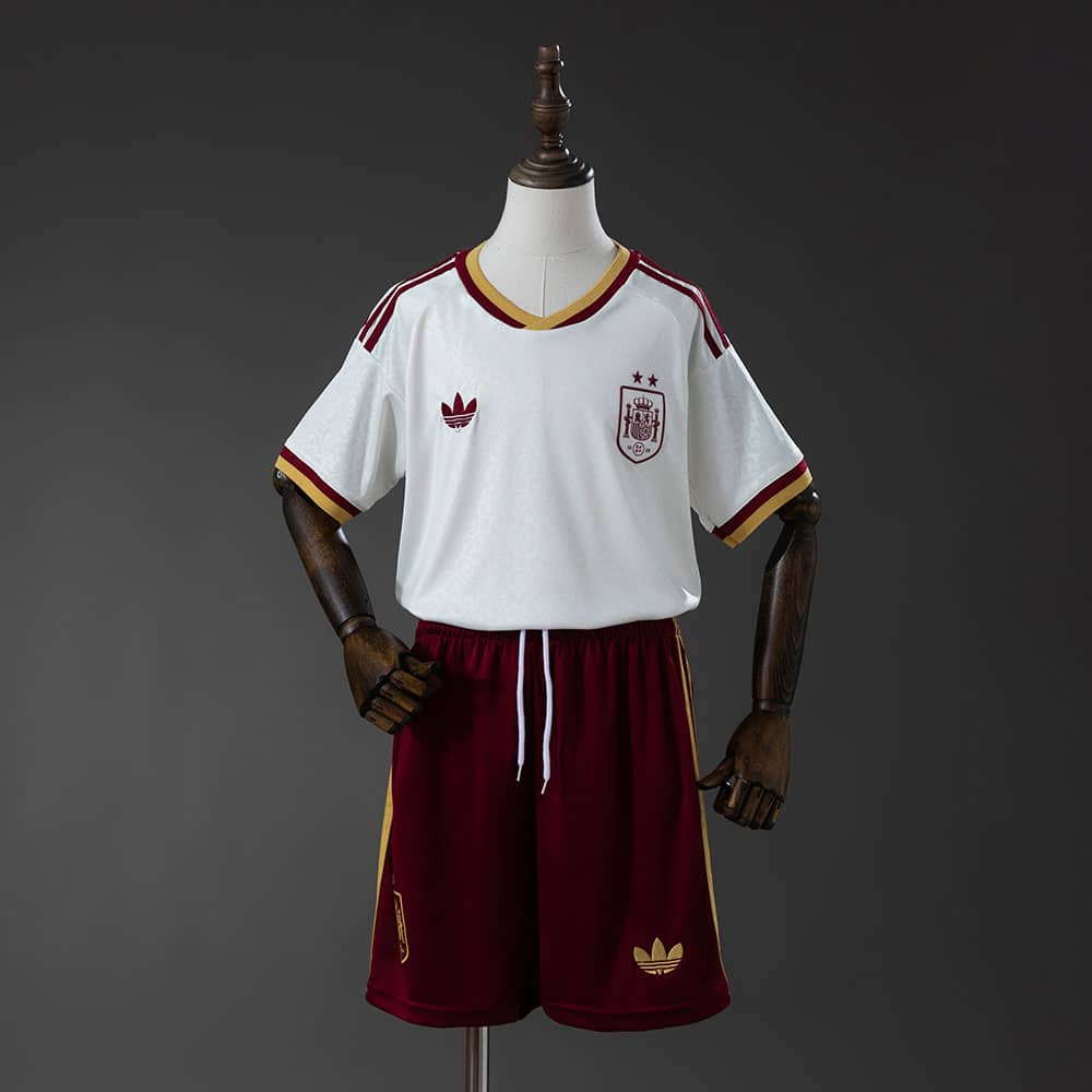 Equipamento Criança Espanha 2026 Fora Edição Campeão 2 Estrelas