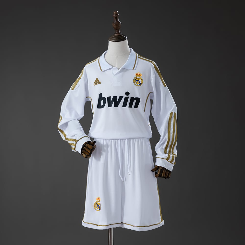 Camisola Principal Retro Real Madrid 2011/2012 Manga Comprida Criança - Vista 1