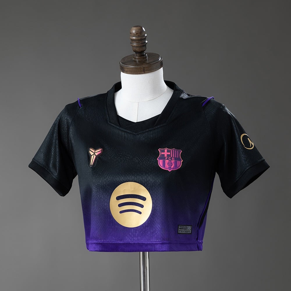 Camisola FC Barcelona 2026/2027 Alternativa Crop - Mulher - Vista 1