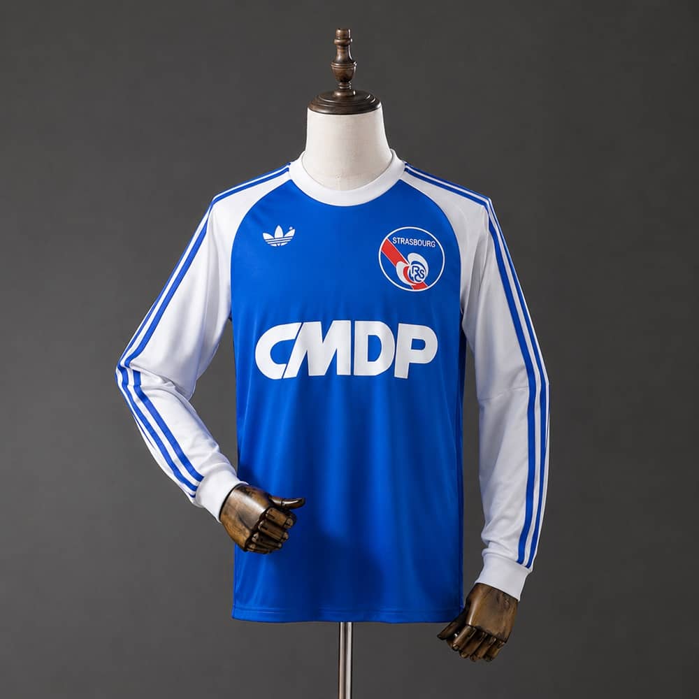 Camisola Strasbourg 1978/1979 Principal Retro Manga Comprida