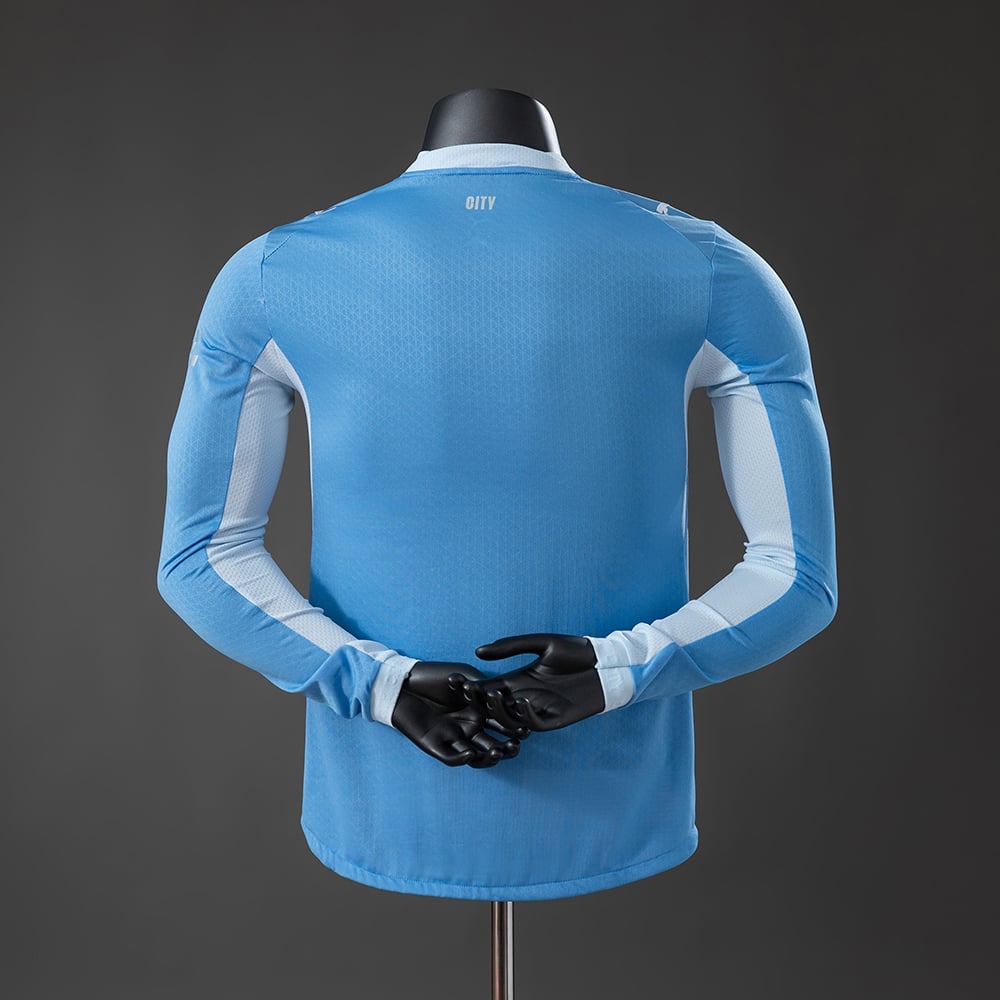 Camisola Manchester City 2026/2027 Principal Versão Jogador Manga Comprida - Vista 2