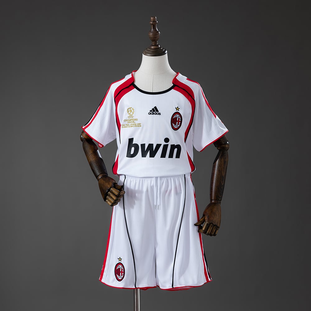 Kit Crianca AC Milan Alternativa 2006/2007 Champions League - Vista 1
