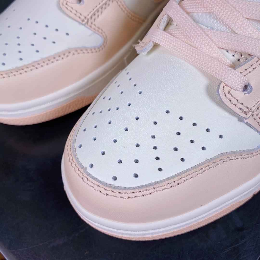 NK Dunk Low Cherry Blossom Branco, Rosa e Pérola - Vista 5