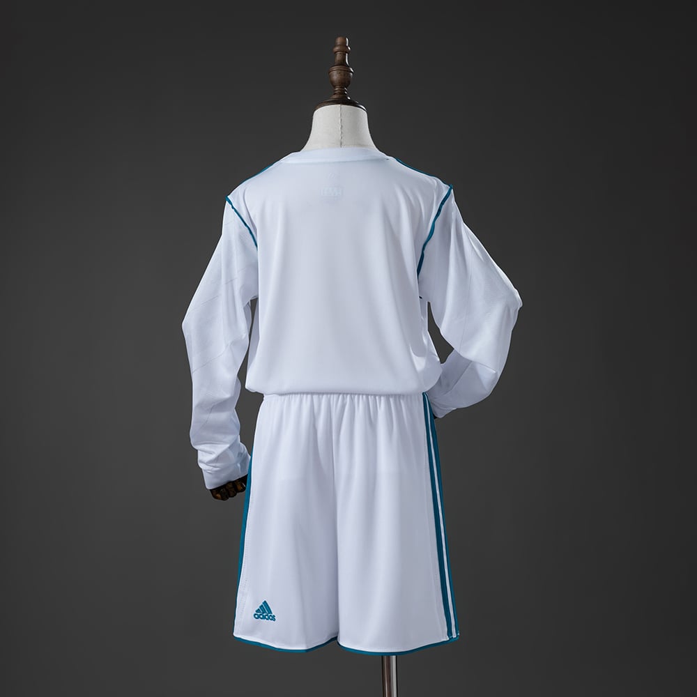 Camisola Principal Retro Real Madrid Manga Comprida 2017/2018 Criança - Vista 2