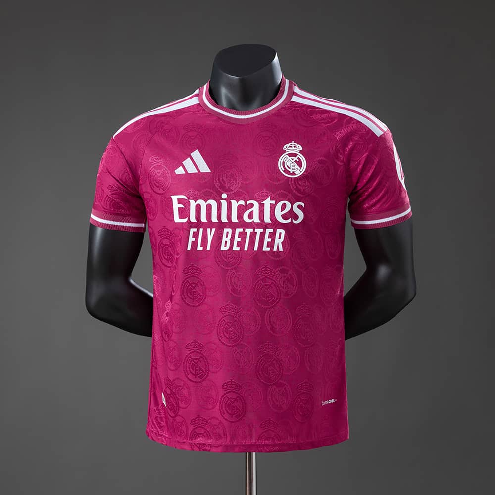 Camisola Edição Especial Real Madrid Vermelho Rosa Versão Jogador 2026/2027