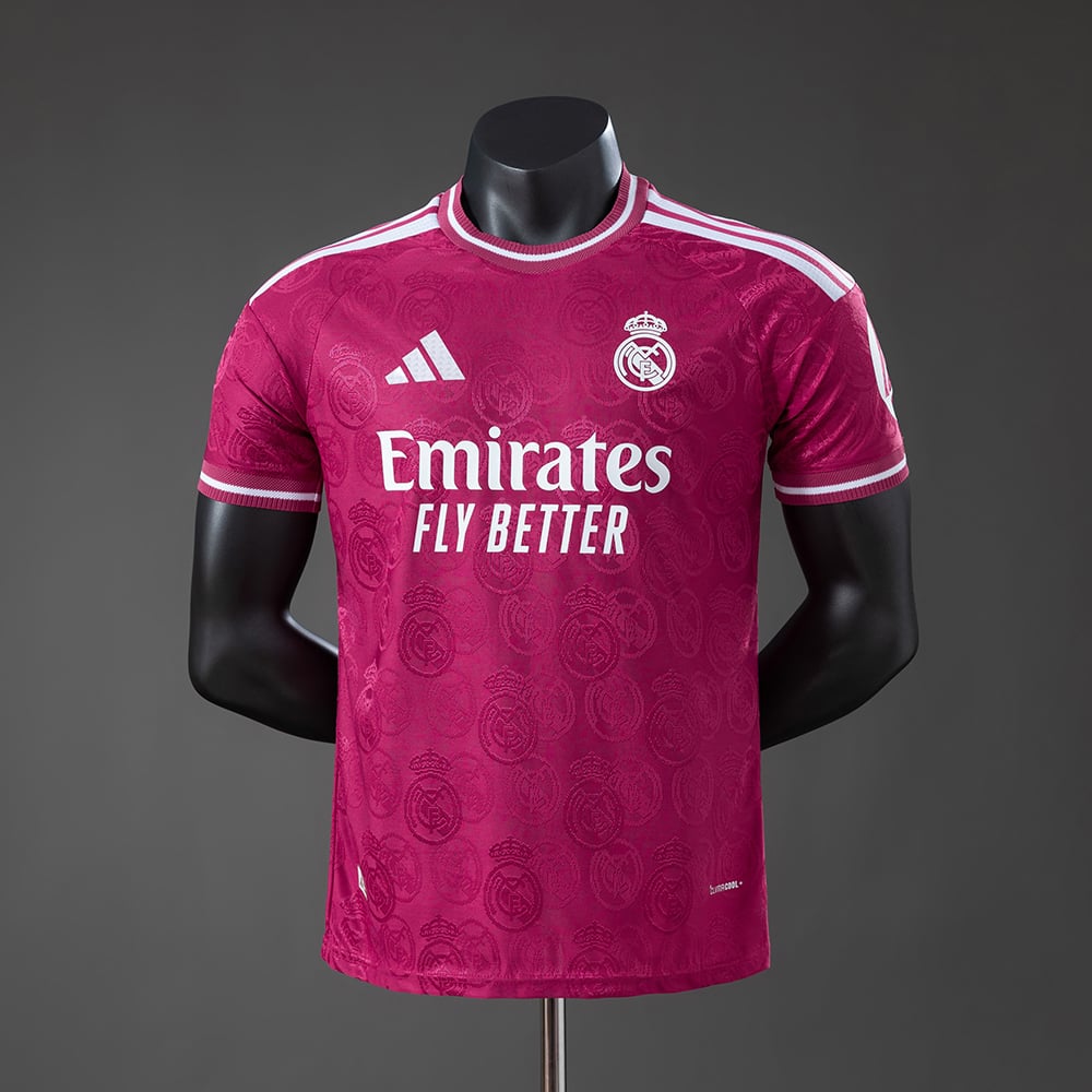 Camisola Edição Especial Real Madrid Vermelho Rosa Versão Jogador 2026/2027 - Vista 1