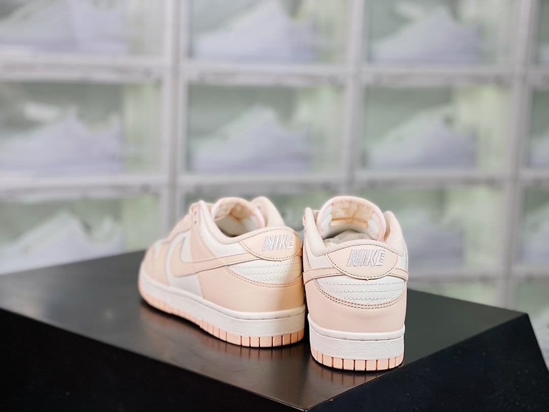 NK Dunk Low Cherry Blossom Branco, Rosa e Pérola - Vista 3