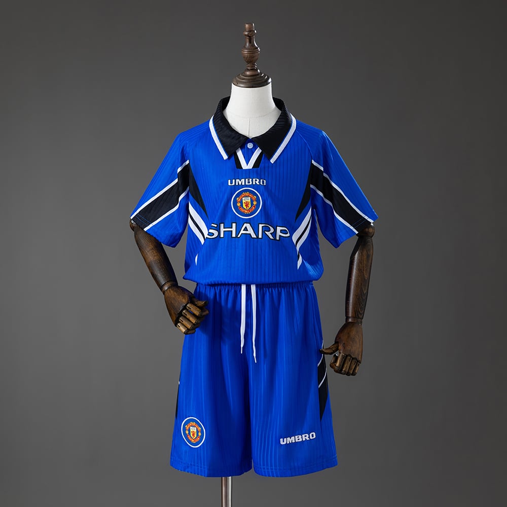 Camisola Terceira Retro Manchester United 1996/1998 Criança - Vista 1