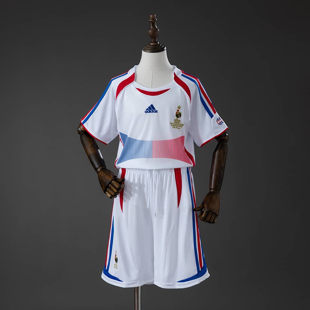 Camisola Principal Retro França 2006 Criança