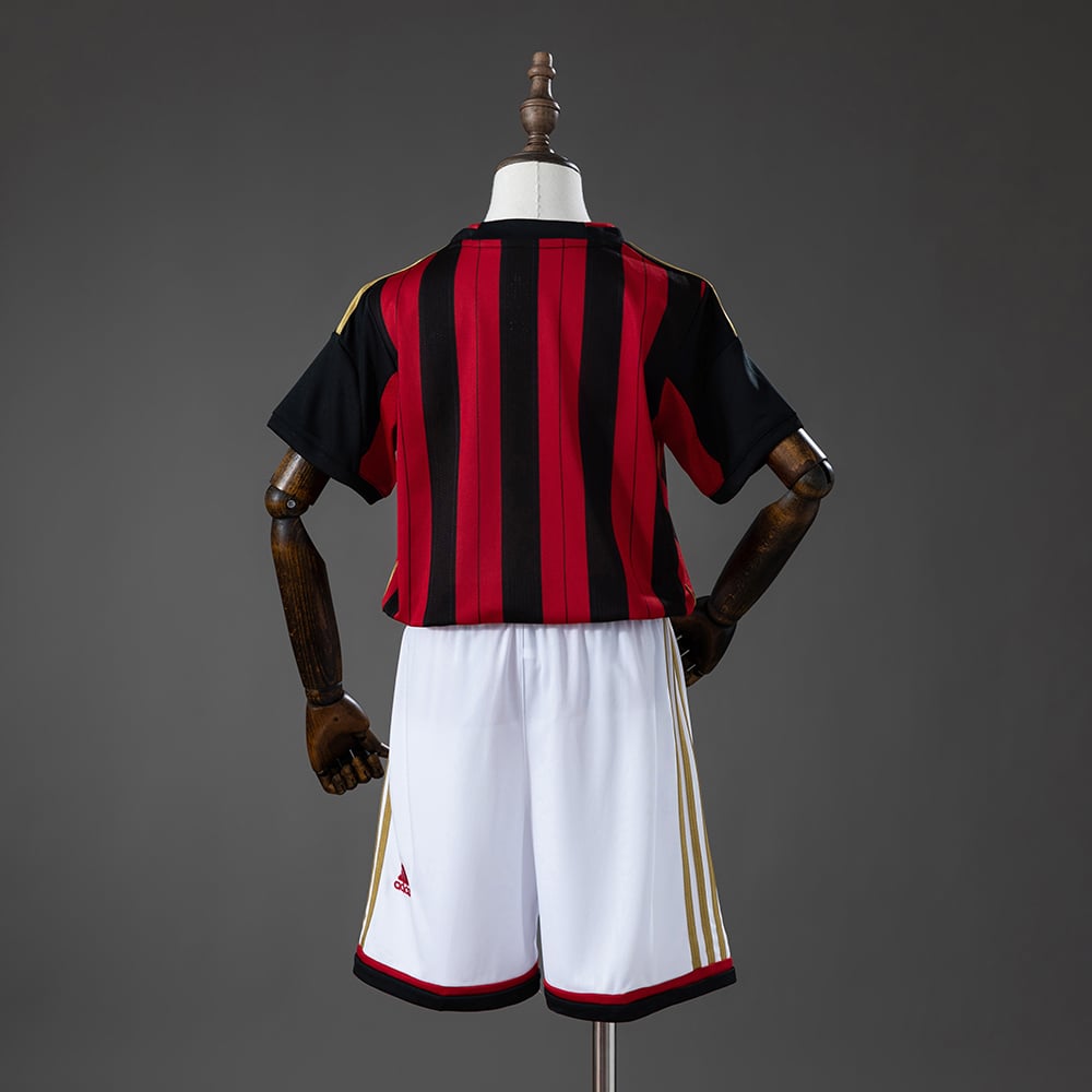 Camisola Principal Retro AC Milan 2013/2014 Criança - Vista 2