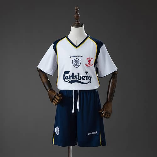 Equipamento Criança Liverpool 2001/2002 Fora Retro