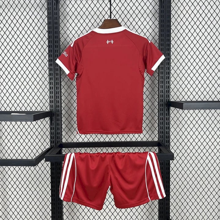Kit Criança Liverpool Principal 2025/26 - Vista 2