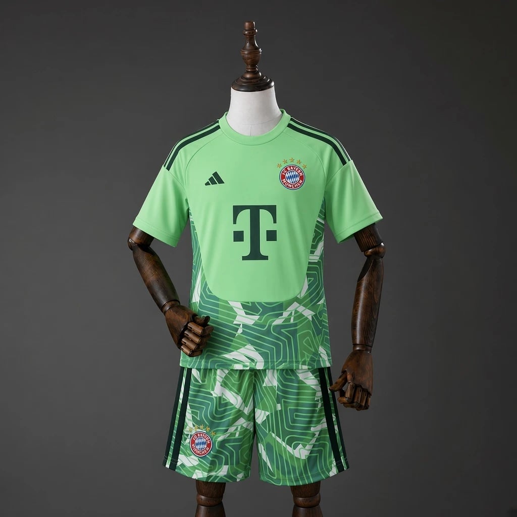 Kit Criança Bayern Munique 2026/2027 Guarda-Redes Verde - Vista 1