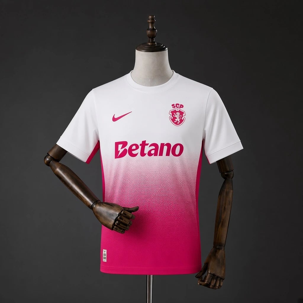Camisola Sporting CP 26/27 Pink October - Vista 1