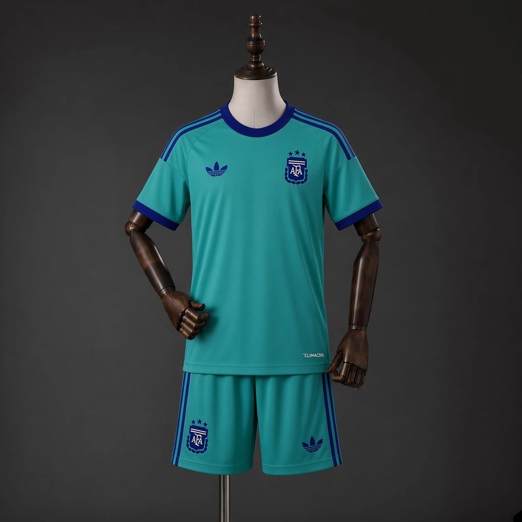 Kit Criança Argentina 2026 Guarda-Redes Alternativo - Vista 1