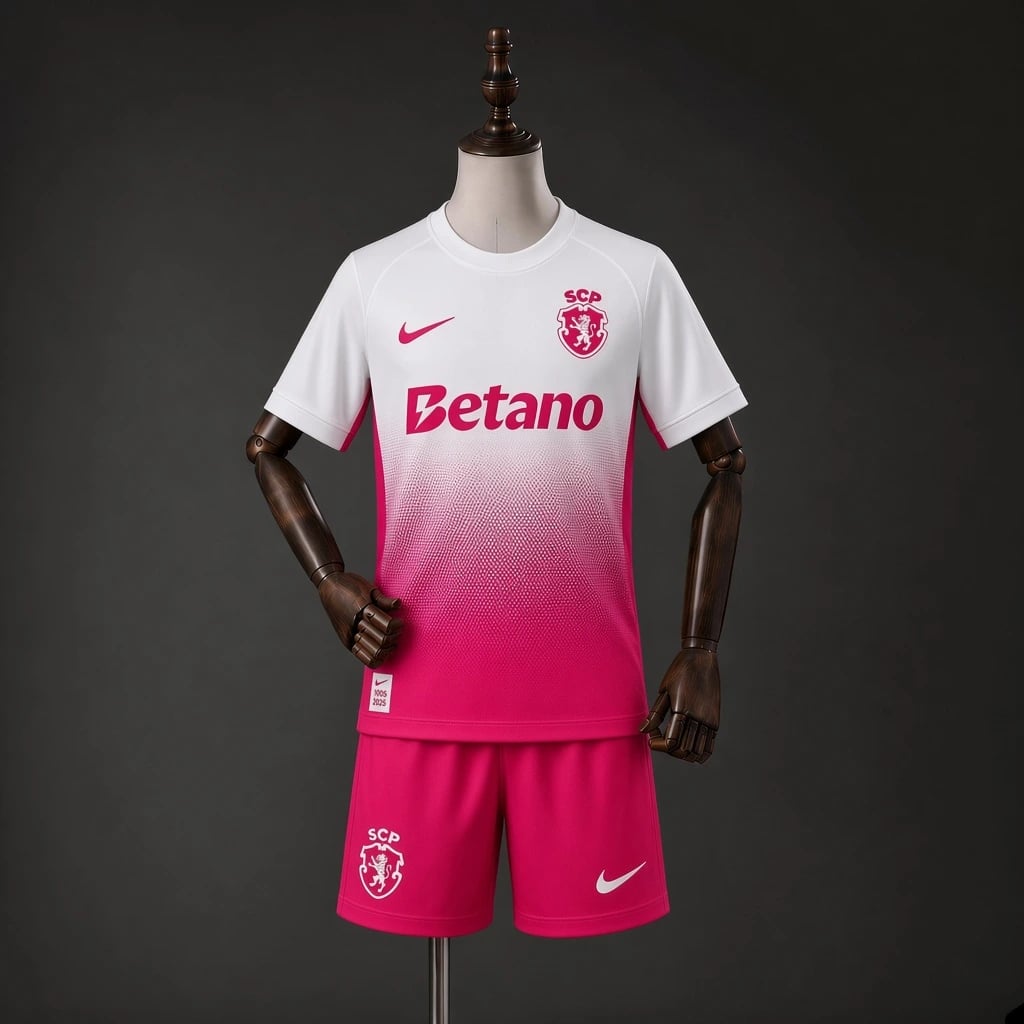 Kit Criança Sporting CP 2026/2027 Pink October - Vista 1