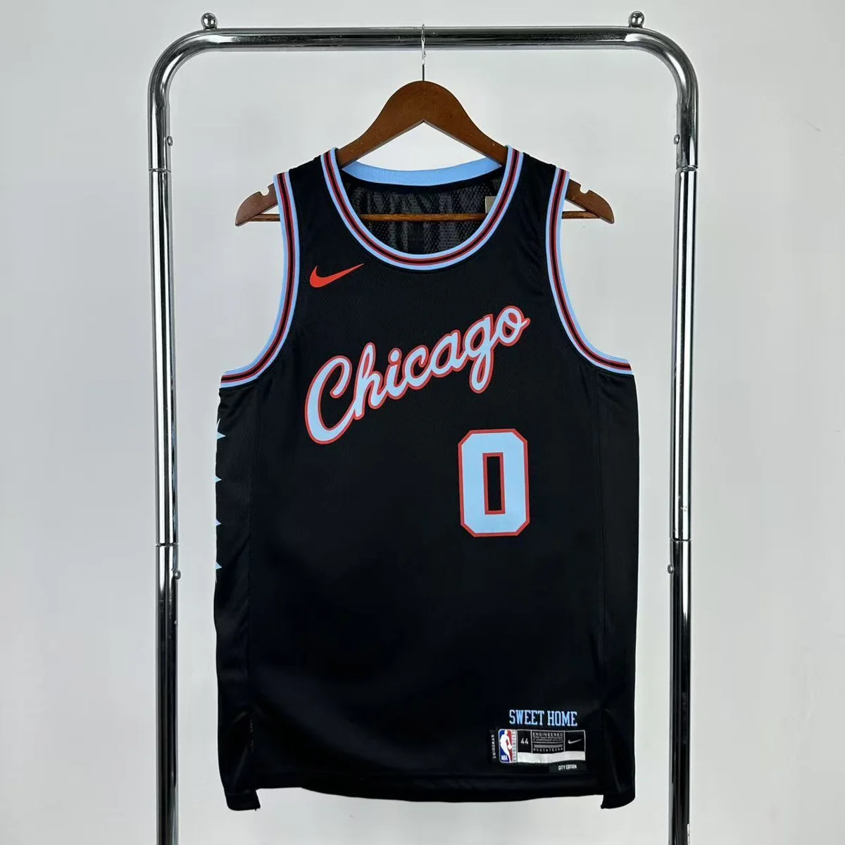 Camisola NBA Chicago Bulls City Edition 2025/26 - Coby White #0 - Vista 3
