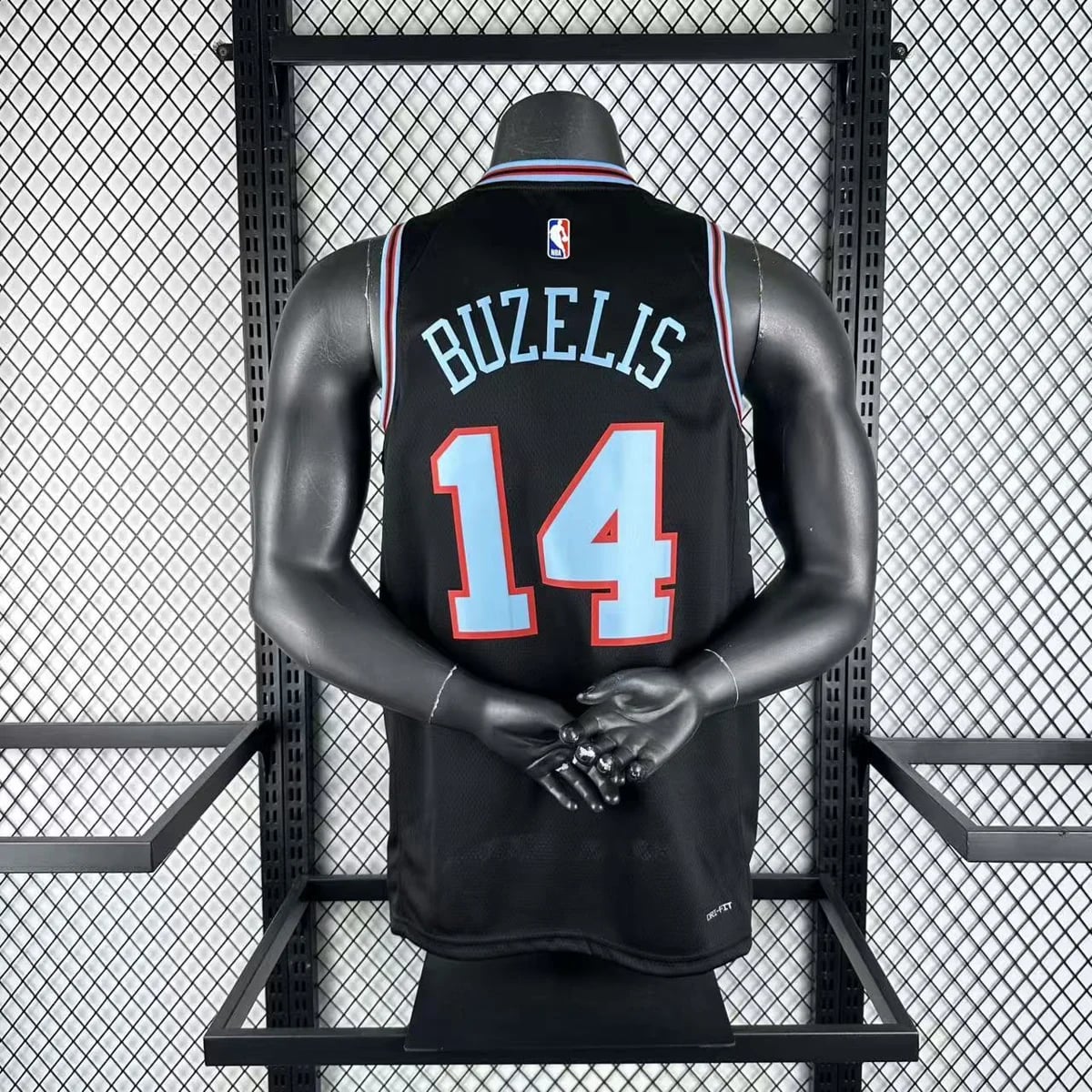 Camisola NBA Chicago Bulls City Edition 2025/26 - Matas Buzelis #14 - Vista 1