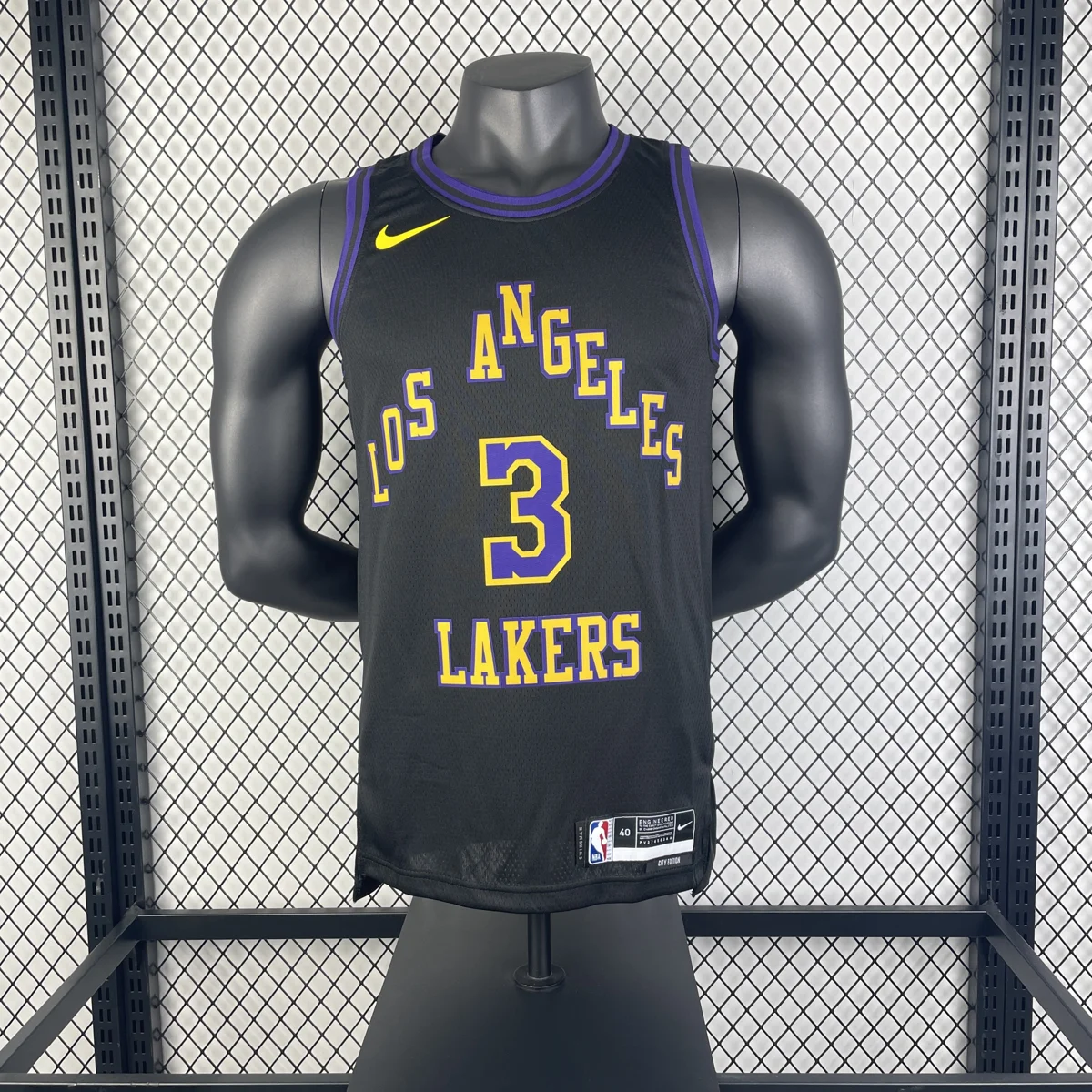 Camisola NBA Los Angeles Lakers City Edition 2025/26 - Anthony Davis #3 - Vista 3