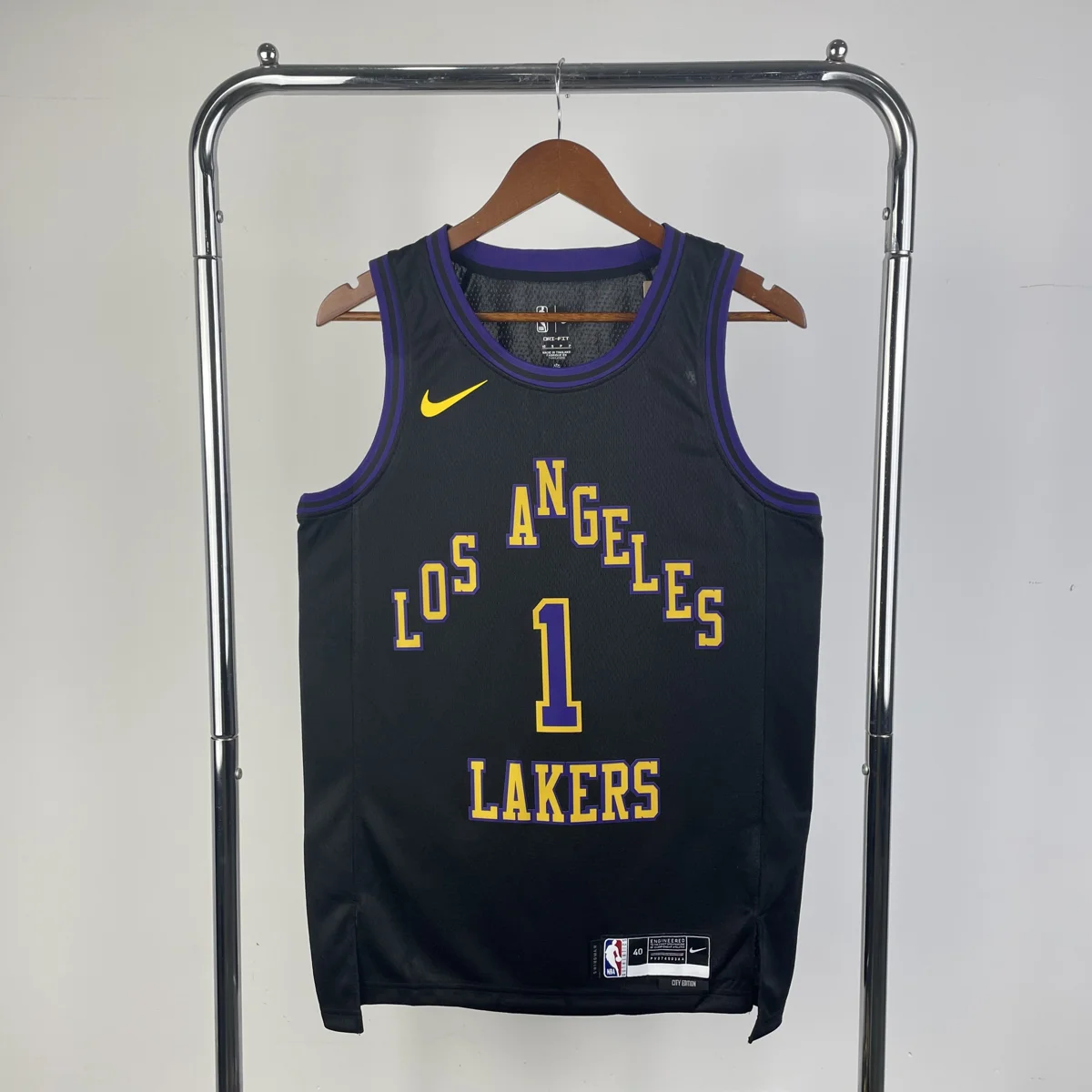 Camisola NBA Los Angeles Lakers City Edition 2025/26 - D'Angelo Russell #1 - Vista 2