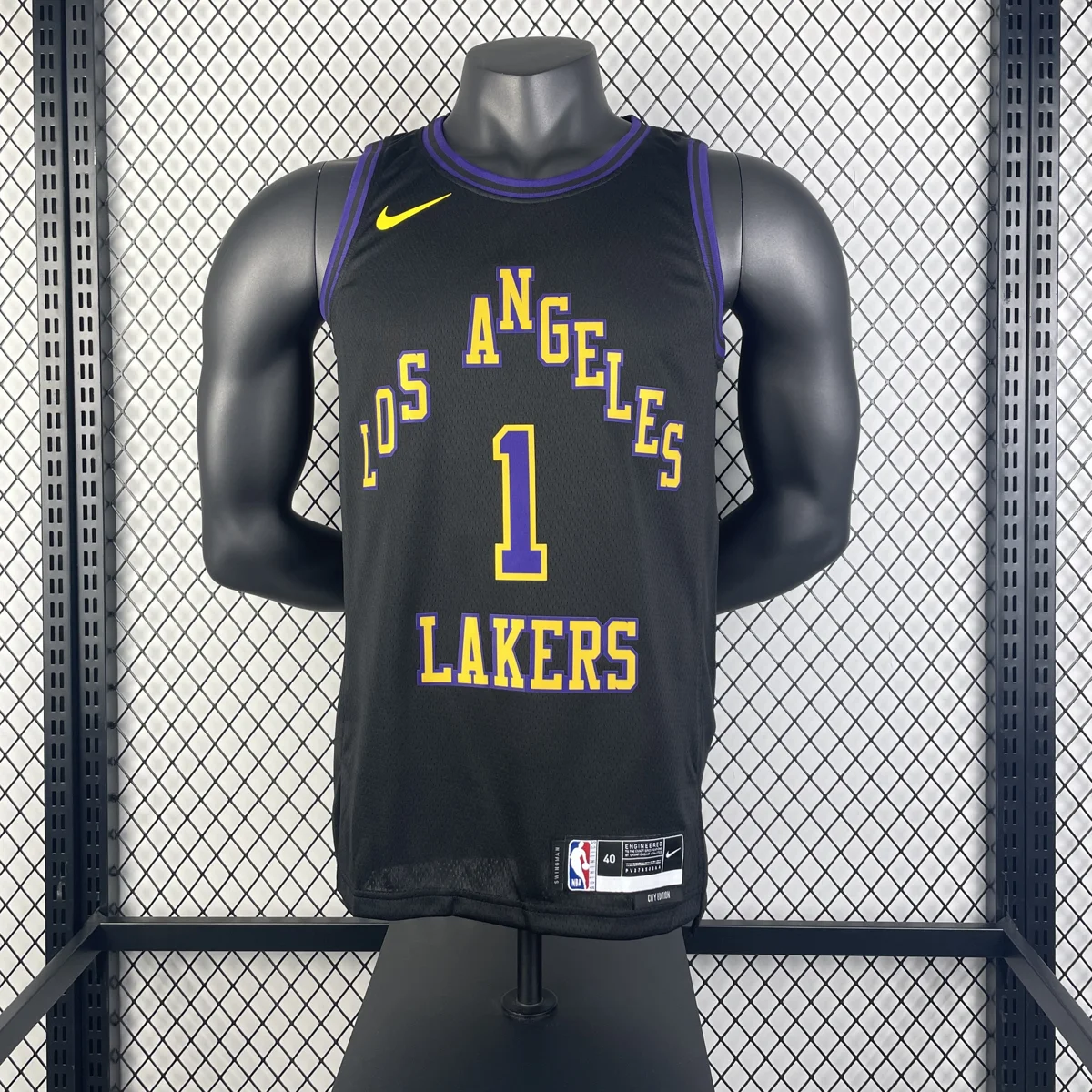Camisola NBA Los Angeles Lakers City Edition 2025/26 - D'Angelo Russell #1 - Vista 3