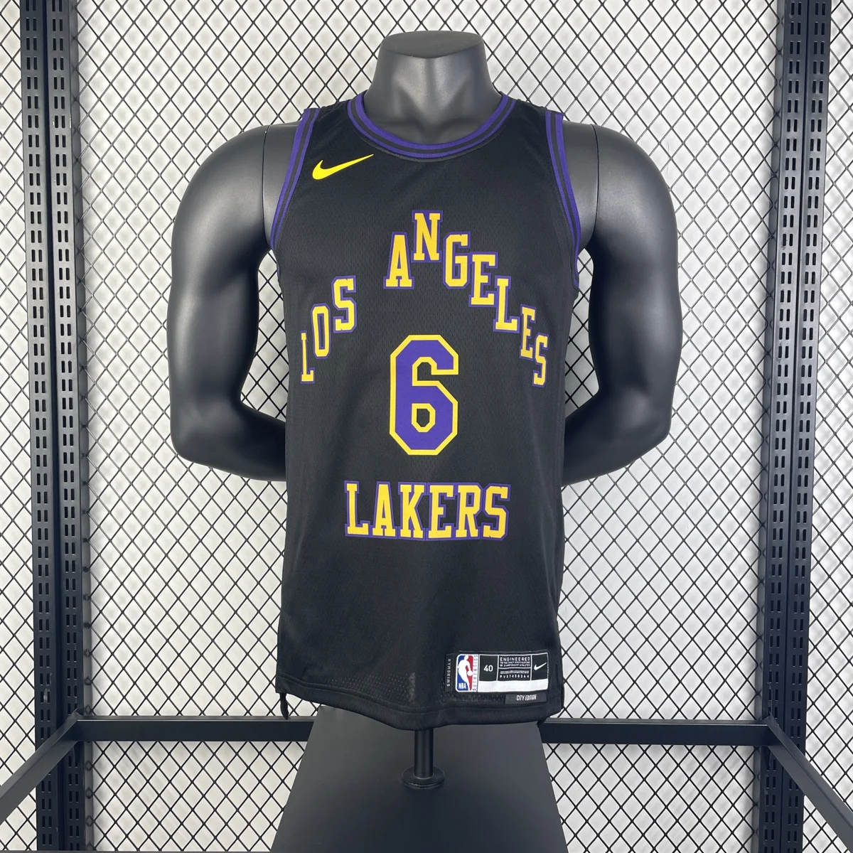 Camisola NBA Los Angeles Lakers City Edition 2025/26 - LeBron James #6 - Vista 3