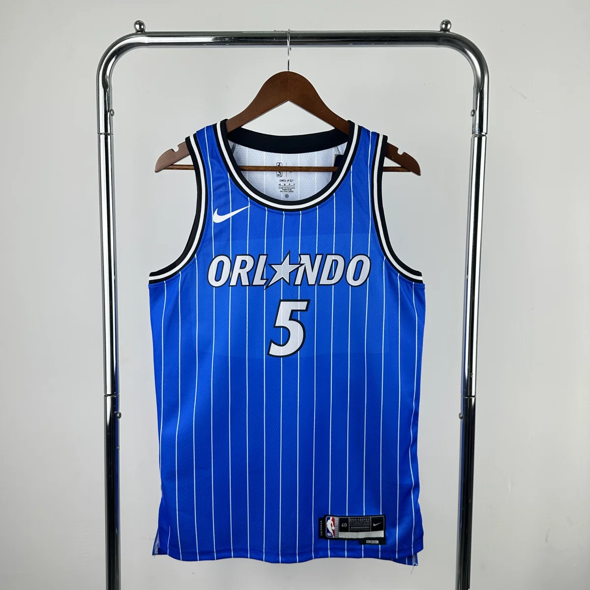 Camisola NBA Orlando Magic Alternativa Azul 2025/26 - Paolo Banchero #5 - Vista 2