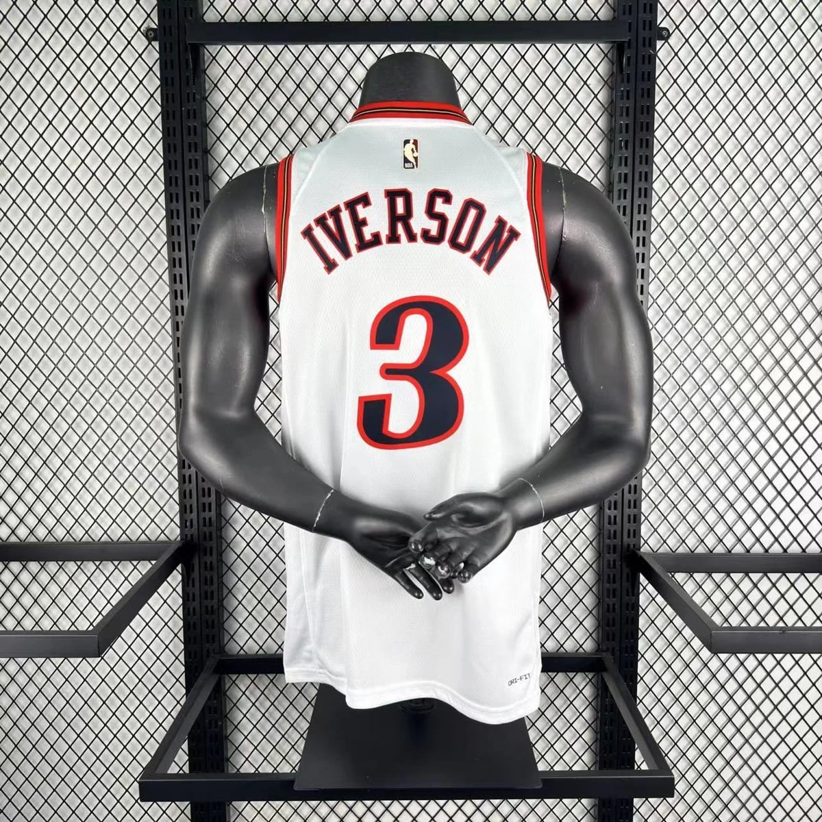 Camisola NBA Philadelphia 76ers Classic Edition Branca 2025/26 - Allen Iverson #3 - Vista 1
