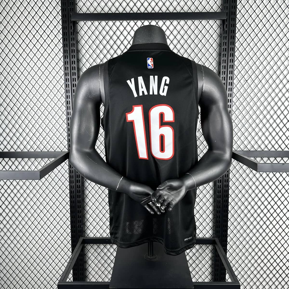 Camisola NBA Portland Trail Blazers Alternativa Preta 2025/26 - YANG #0