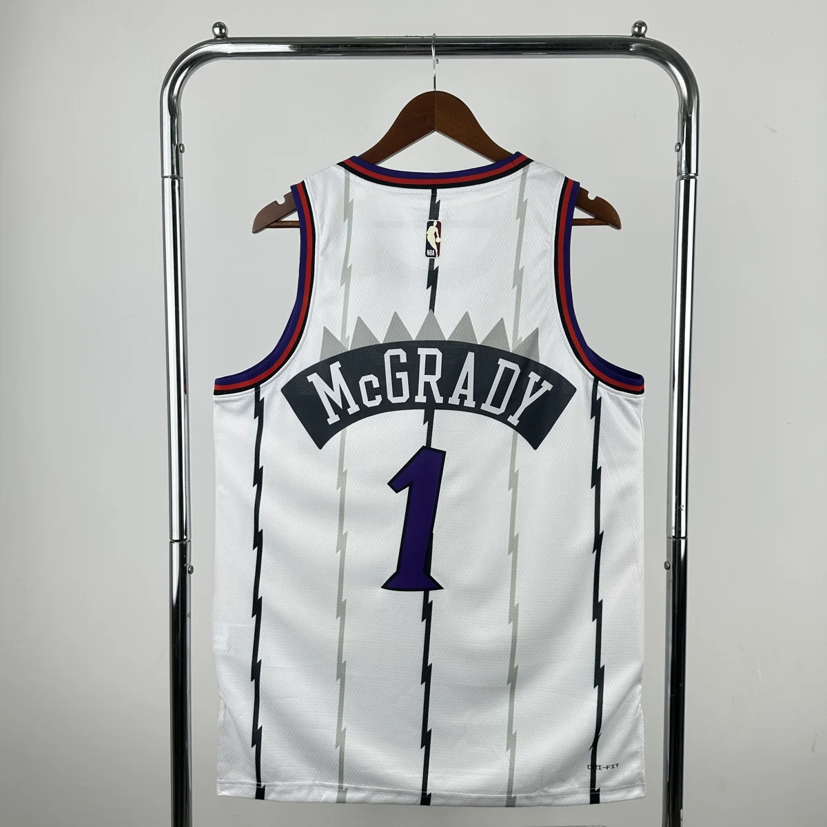 Camisola NBA Toronto Raptors Classic Edition Branca 2025/26 - Tracy McGrady #1 - Vista 1