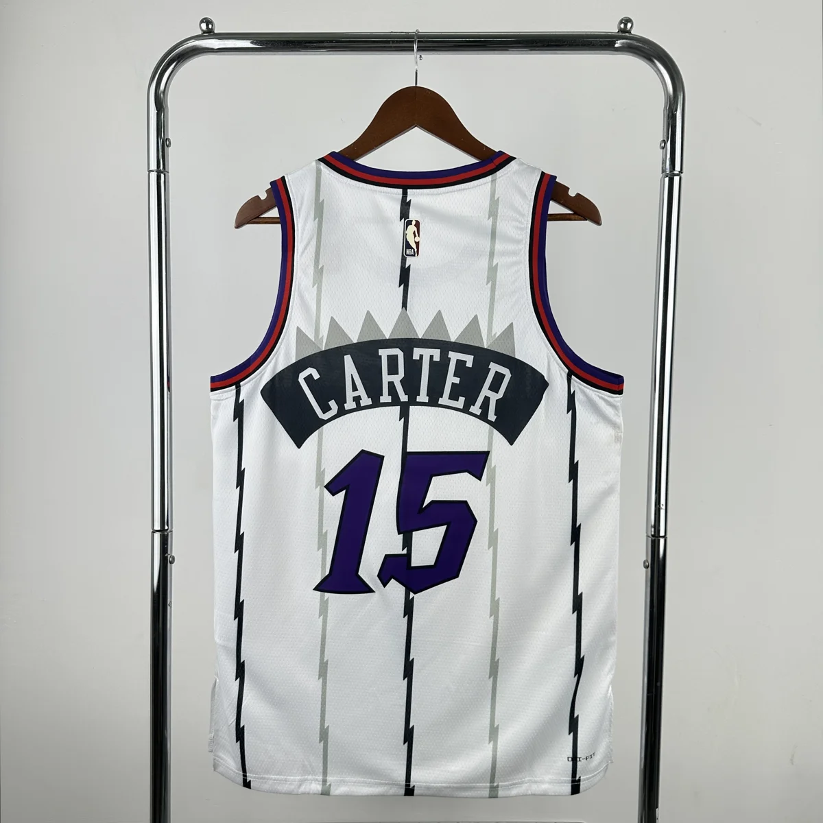 Camisola NBA Toronto Raptors Classic Edition Branca 2025/26 - Vince Carter #15 - Vista 1