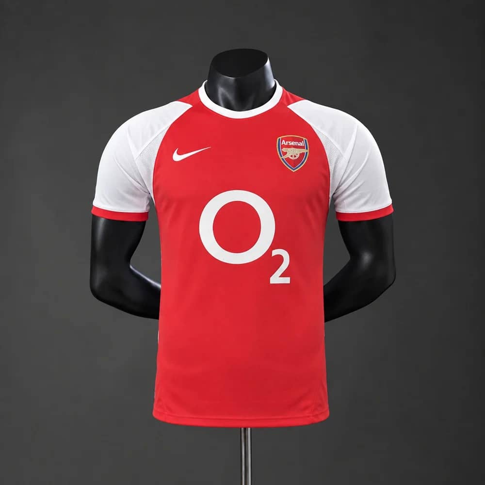 Camisola Principal Arsenal 2002/2003 (Versão Jogador, Retro)