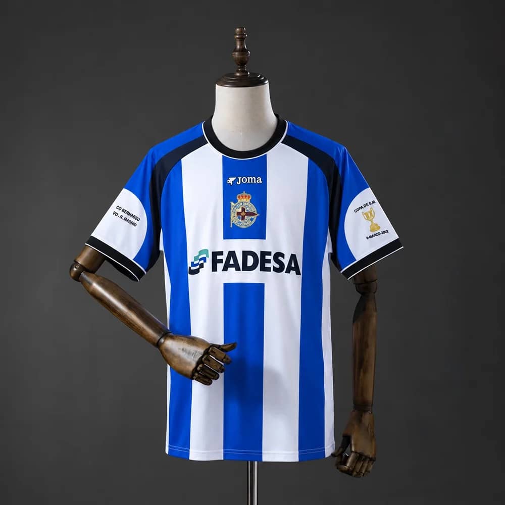 Camisola Principal Deportivo la Coruna 2001/2002 (Retro)