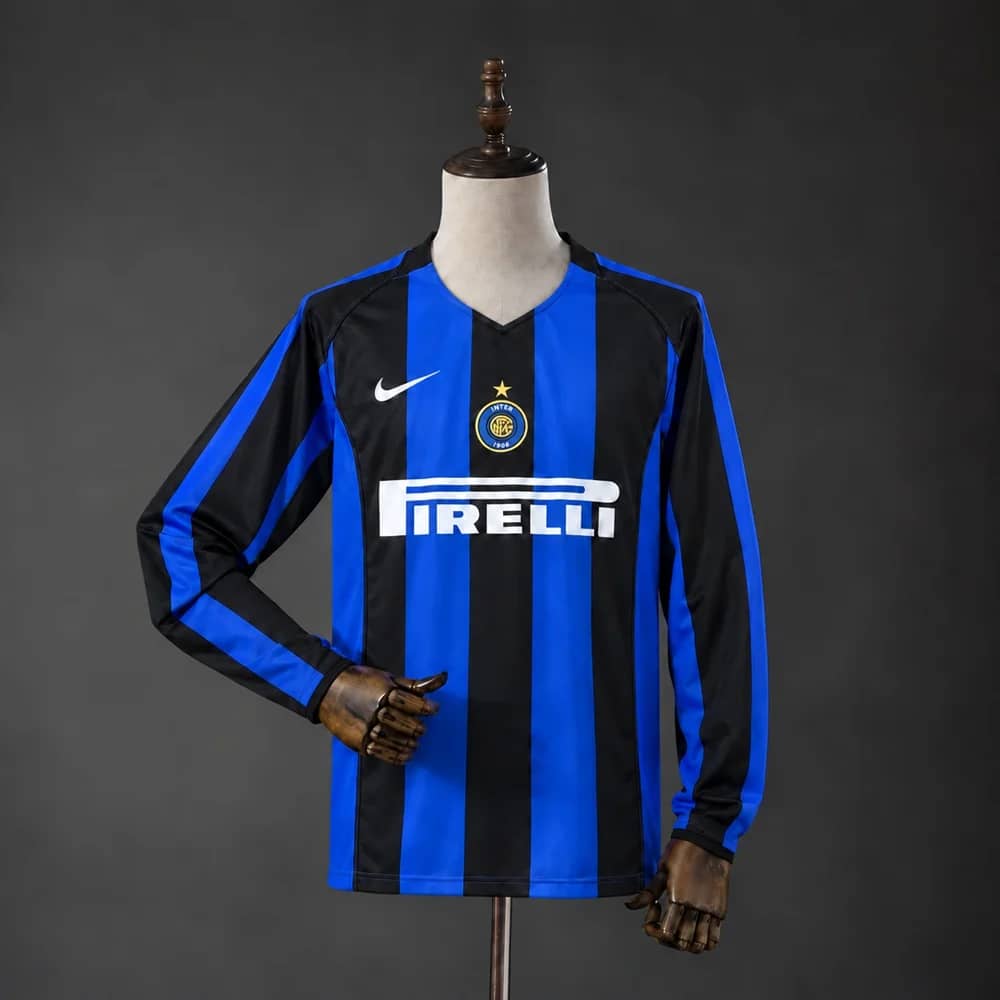 Camisola Principal Inter 2004/2005 (Manga Comprida, Retro)