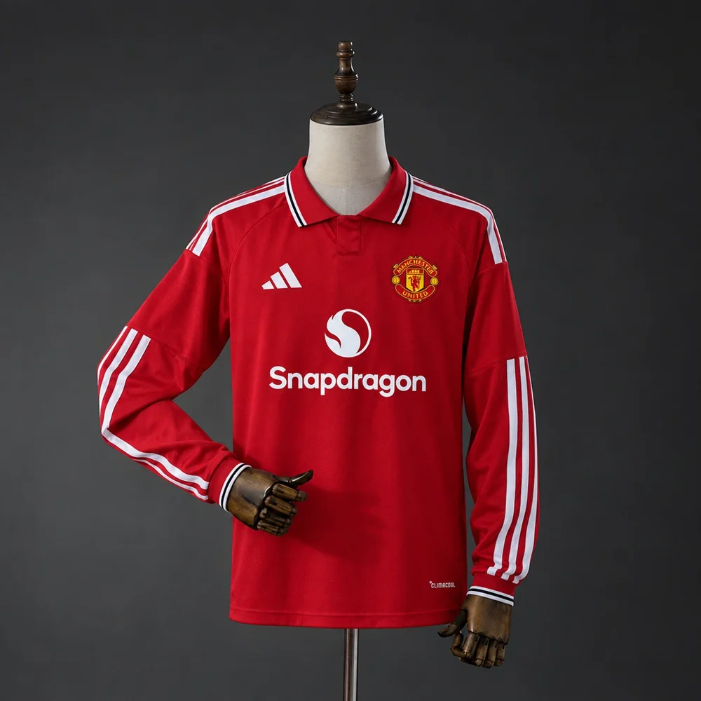 Camisola Principal Manchester United 2026/2027 (Manga Comprida) - Vista 1