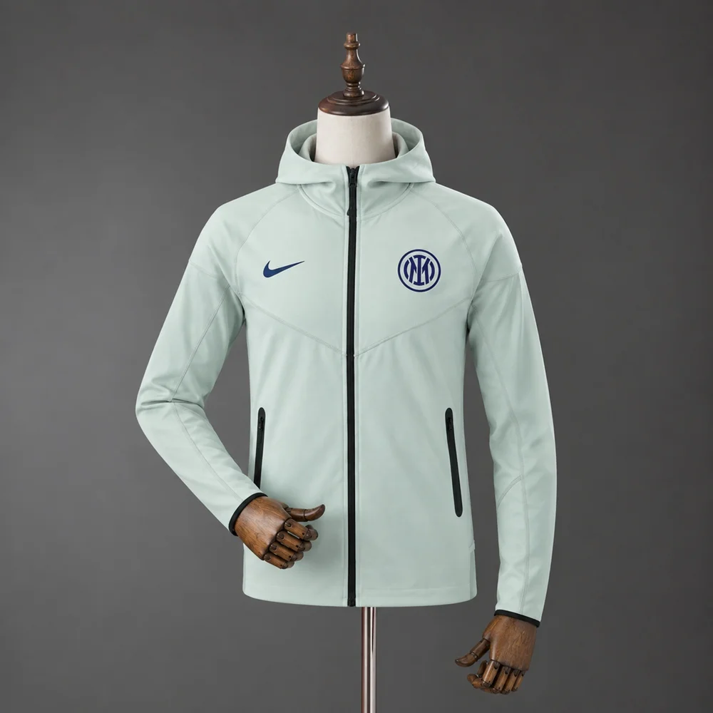 Casaco com Capuz Inter Milão 2025/2026 Azul Ciano - Vista 1