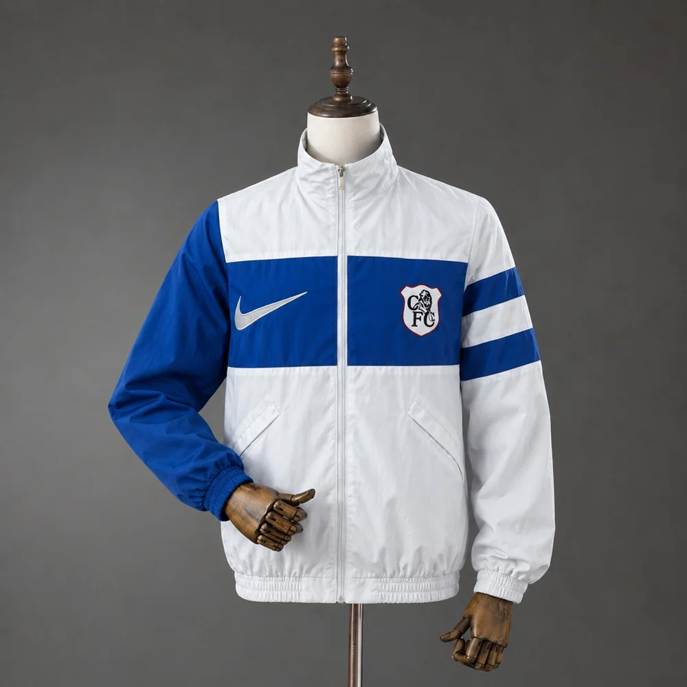 Casaco Chelsea 2026/2027 Branco e Azul - Vista 1