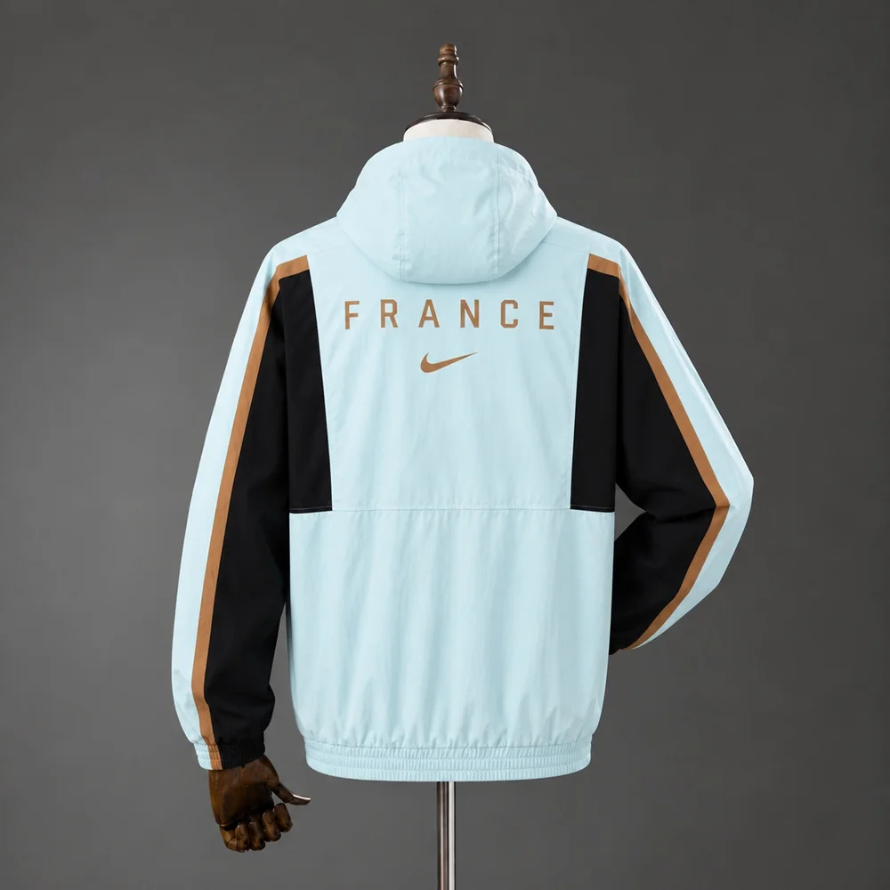 Casaco França 2026 Azul Ciano - Vista 2