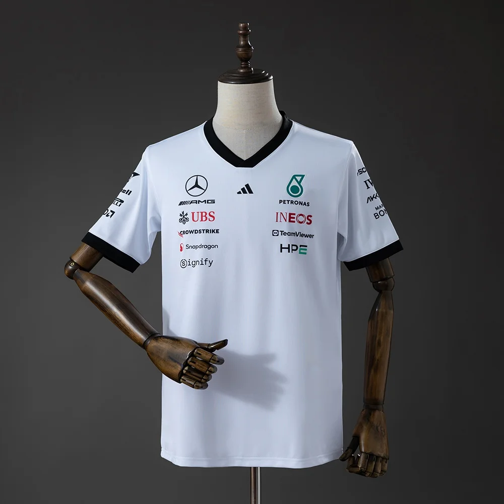 T-Shirt Mercedes-AMG F1 Branco 2026 - Vista 1